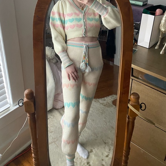 Loveshackfancy chabela heart knit pants - Picture 3 of 10